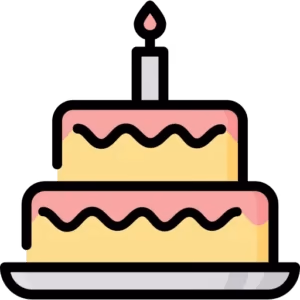 Birthday cake illustration